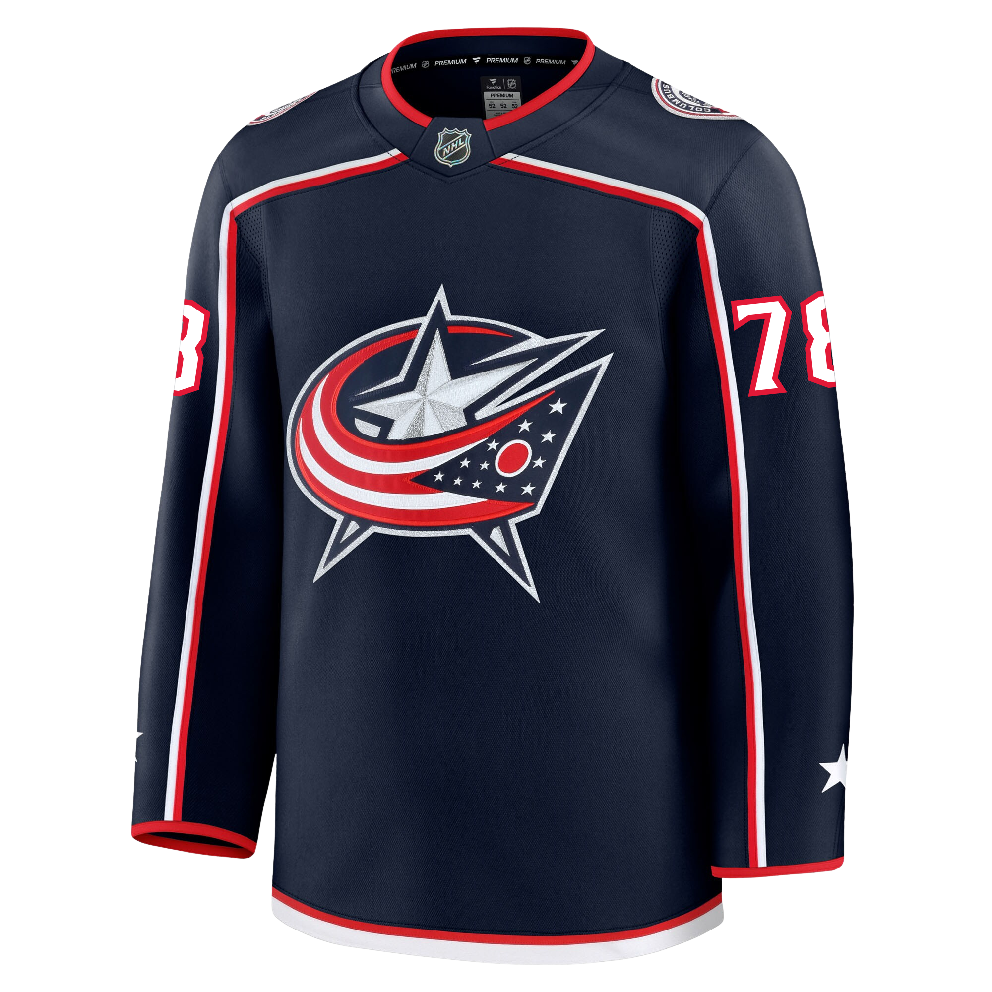 Damon Severson Columbus Blue Jackets Fanatics Premium Home Jersey