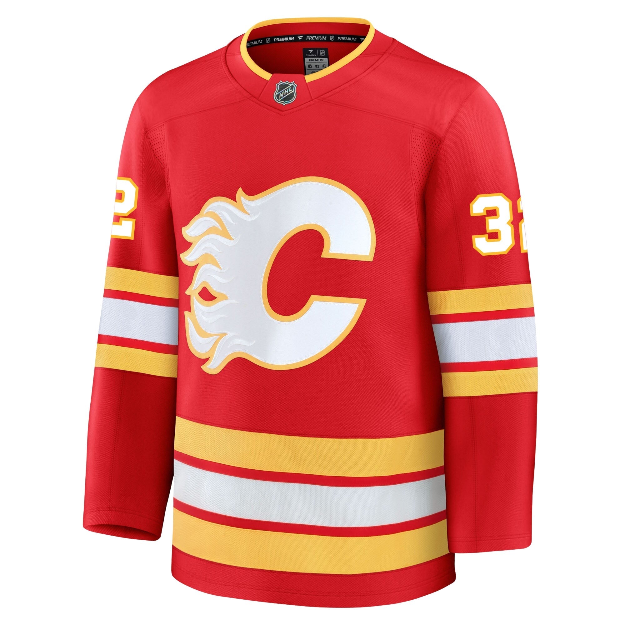 Dustin Wolf Calgary Flames Fanatics Premium Home Jersey