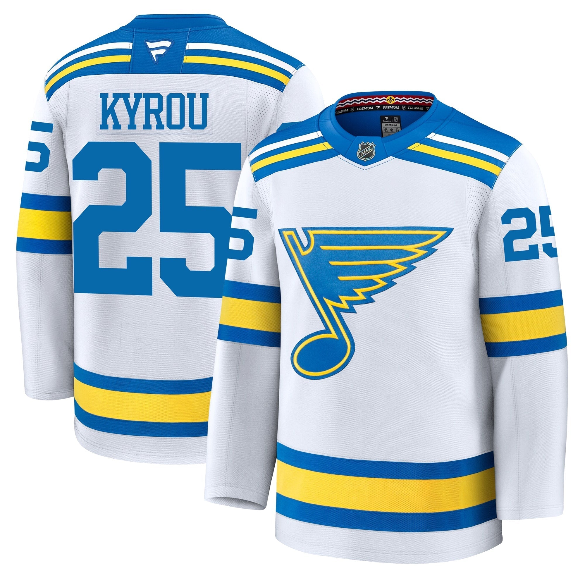 Jordan Kyrou St Louis Blues Fanatics Away Premium Jersey