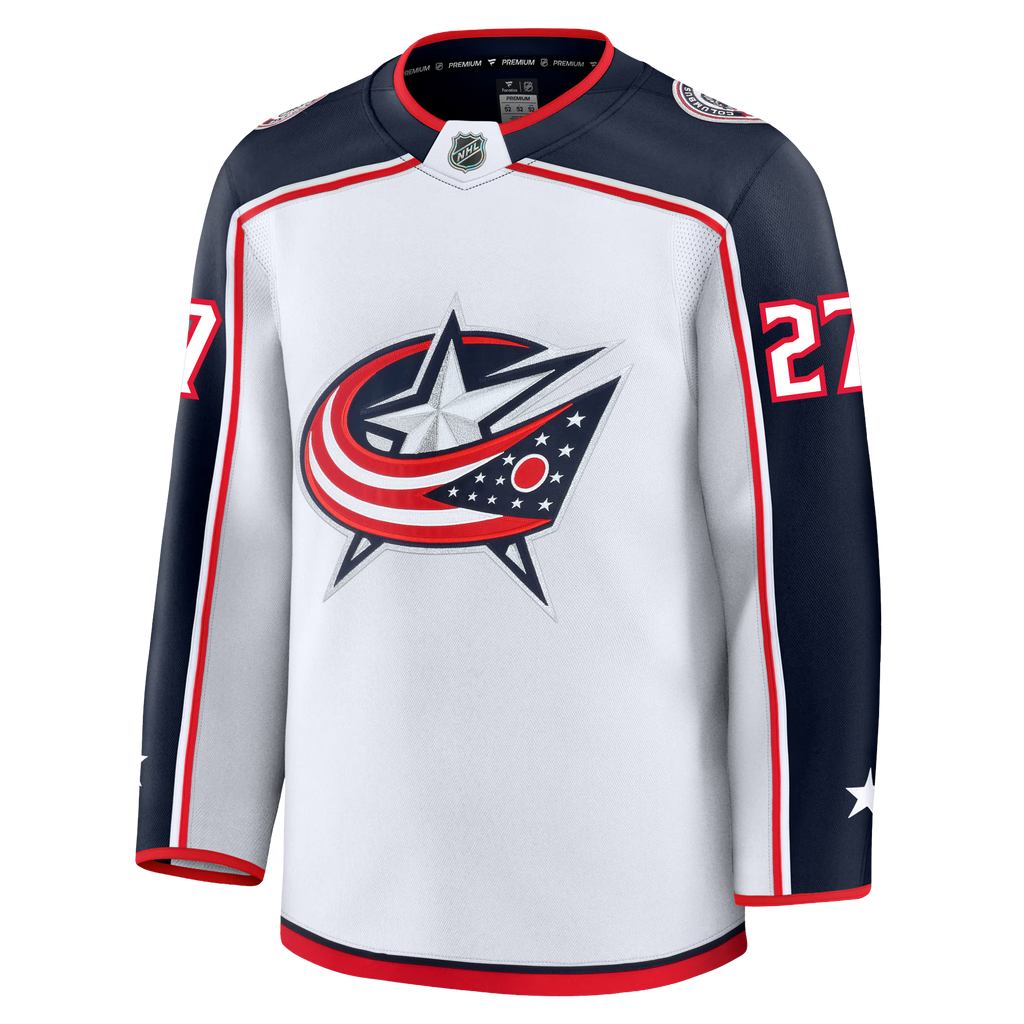 Zachary Aston Reese Columbus Blue Jackets Fanatics Premium Away Jersey